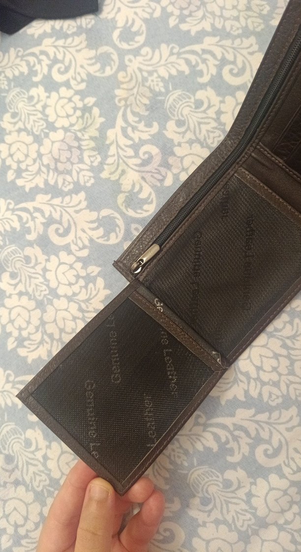 Klasik Elegan Kahverengi Erkek Cüzdanı deri - Görsel 3