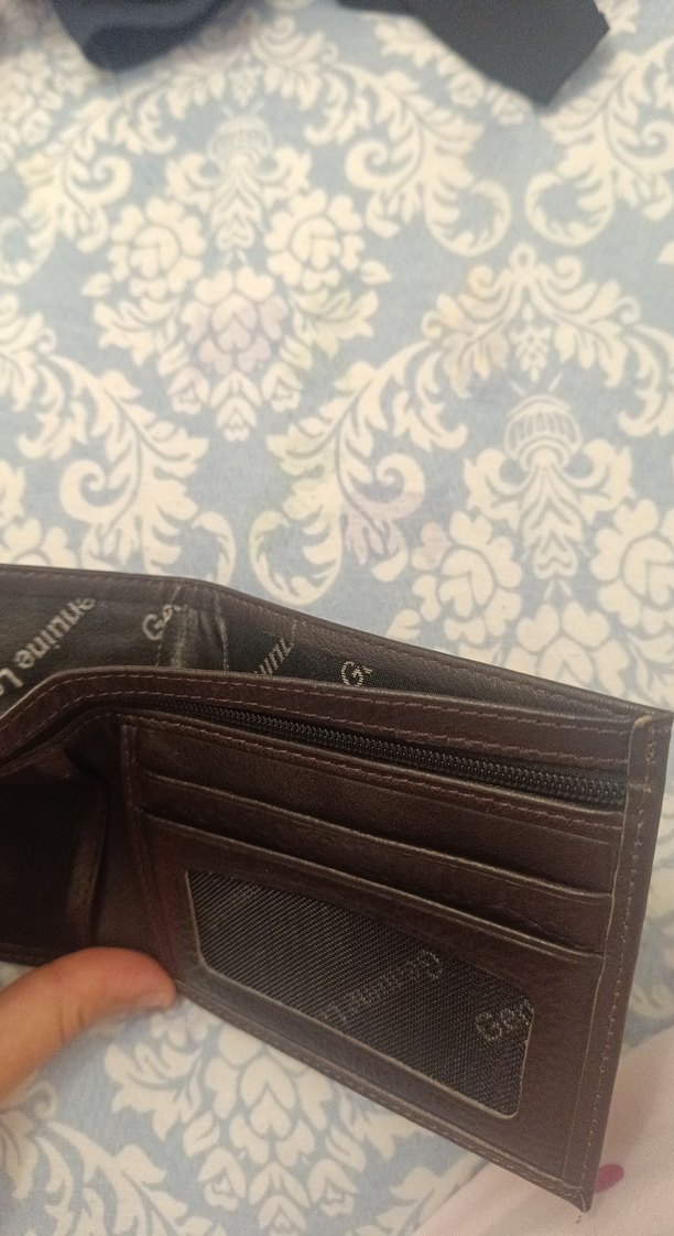 Klasik Elegan Kahverengi Erkek Cüzdanı deri - Görsel 5