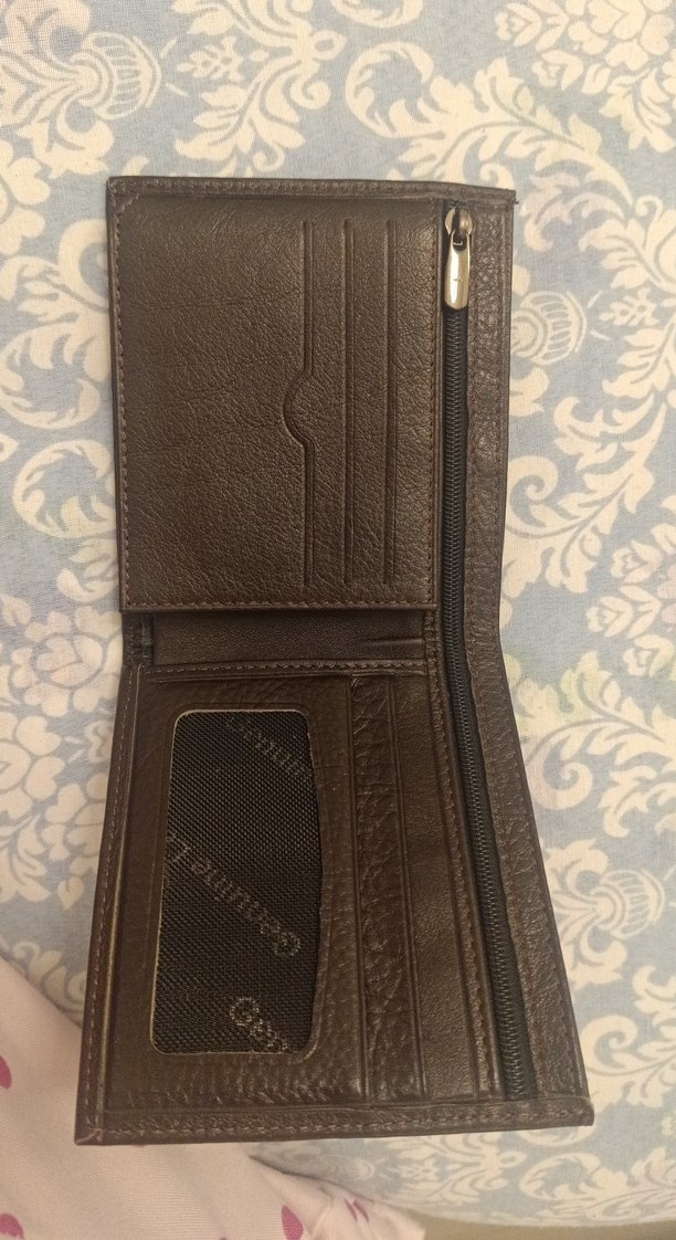 Klasik Elegan Kahverengi Erkek Cüzdanı deri - Görsel 2