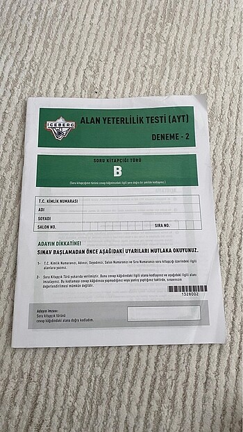 ayt deneme testi