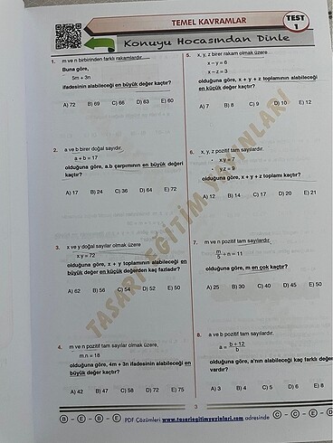  Dgs tasarı soru bankası sıfır