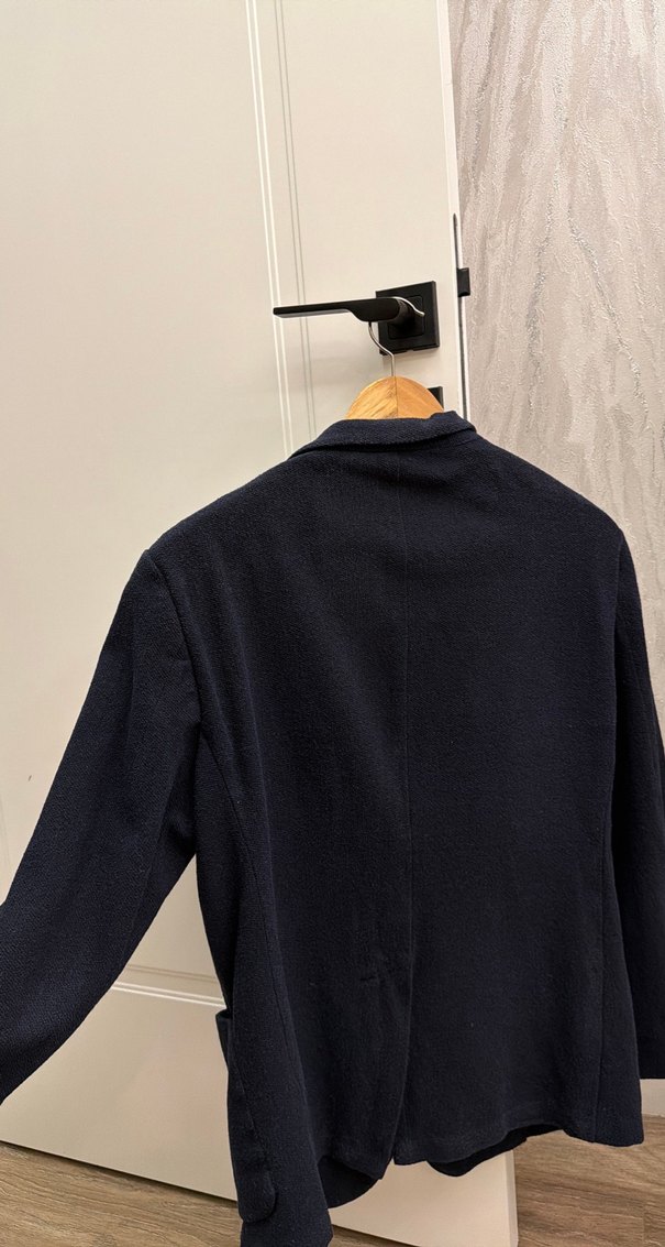 Lacivert Düğmeli Erkek Takım Ceketi - Görsel 3