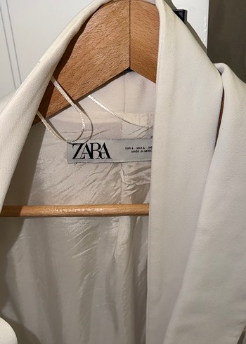 Düğmeli Beyaz Kadın Blazer Ceket - Görsel 2