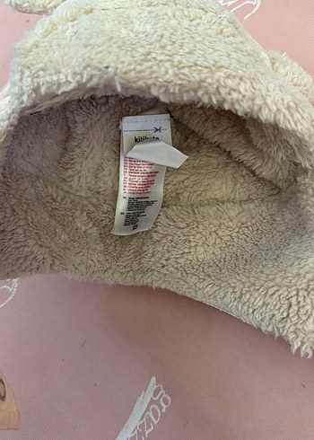 Peluş Detaylı Bej Çocuk Kulaklı Bere - Görsel 3