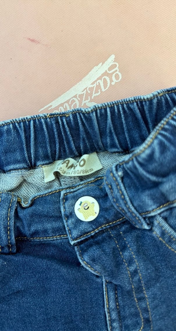 Kemer Tokalı Mavi Kot Etek - Görsel 3