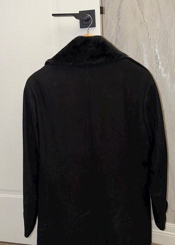 Kürk Detaylı Siyah Erkek Kaban AVVA - Görsel 3