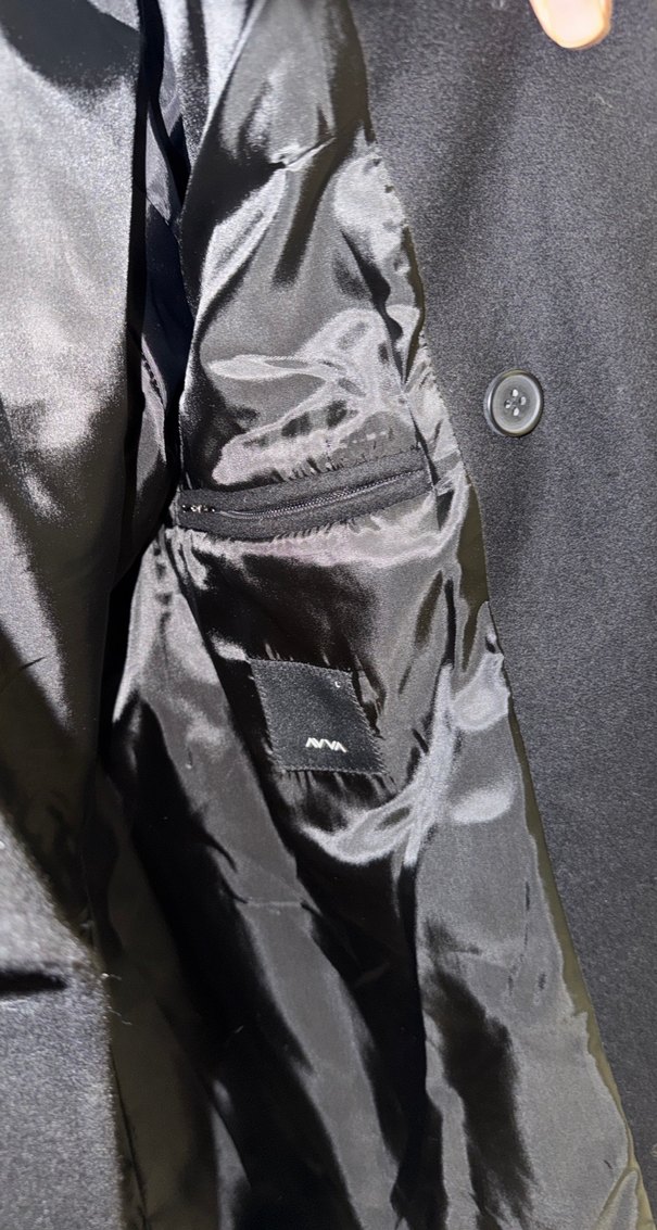 Kürk Detaylı Siyah Erkek Kaban AVVA - Görsel 4