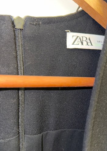 Siyah V Yaka Kadın Midi elbise - Görsel 3