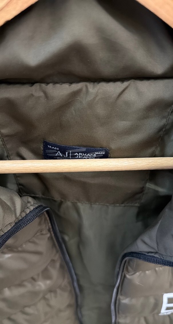 EA7 Erkek Gri Bej Şişme Yelek Xl - Görsel 2