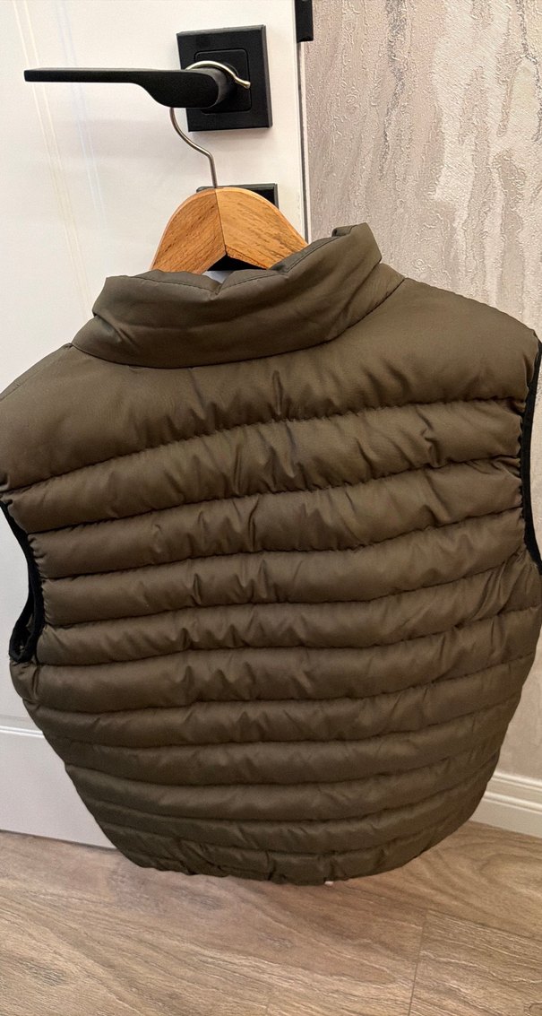 EA7 Erkek Gri Bej Şişme Yelek Xl - Görsel 3