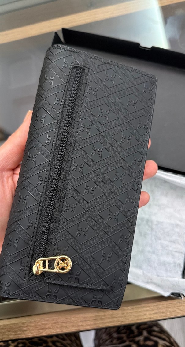 Siyah Deri Kadın Cüzdanı - Görsel 2