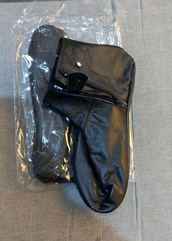 Fermuarlı Siyah Erkek ve kadın için mes - Görsel 3