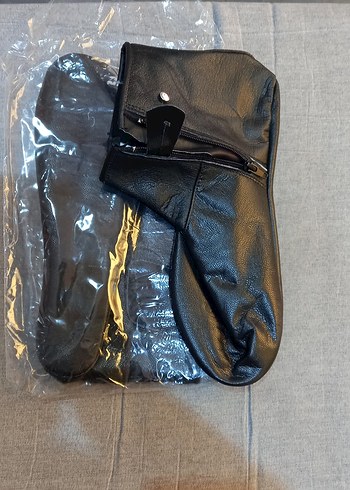 Fermuarlı Siyah Erkek ve kadın için mes - Görsel 4