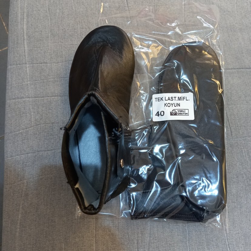 Siyah Fermuarlı  ve lastikli mes - Görsel 2