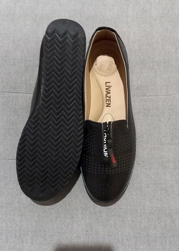 Siyah Bağcıklı Kadın Günlük Topuklu Babet - Görsel 5