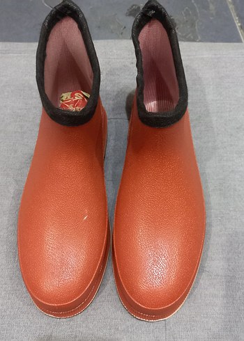 Erkek Turuncu Lastik Yağmur Botu - Görsel 2