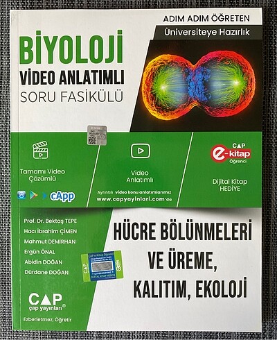 Çap Yayınları Biyoloji TYT-AYT Fasikülleri: Hücre Bölünmeleri ve