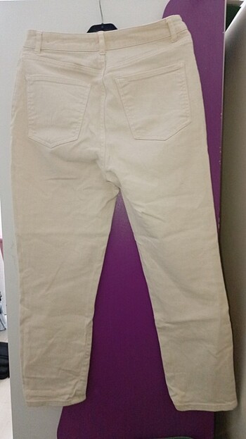 LC Waikiki Krem/ten rengi kot pantolon