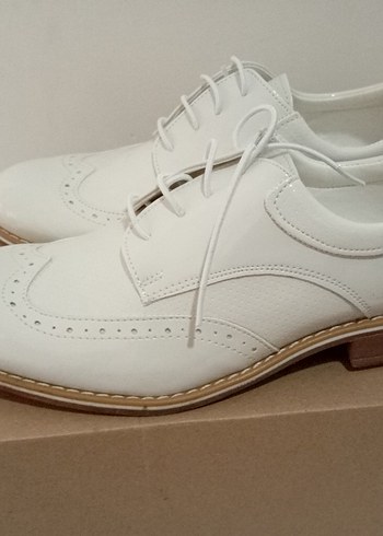 Beyaz Erkek Çocuk Kundura Ayakkabı - Görsel 5