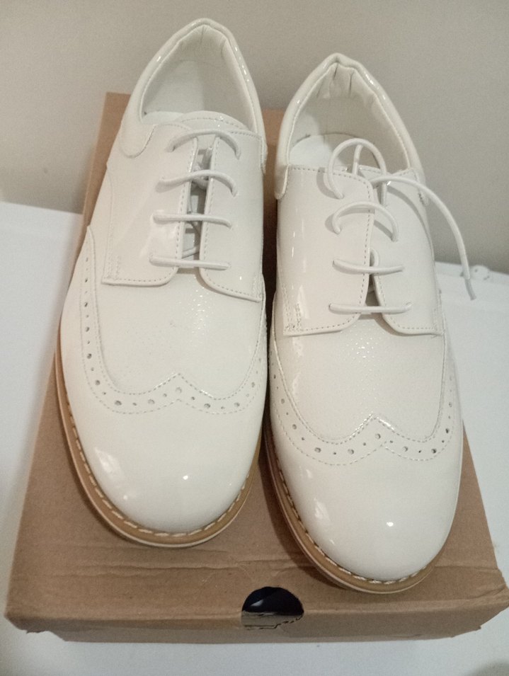 Beyaz Erkek Çocuk Kundura Ayakkabı - Görsel 4