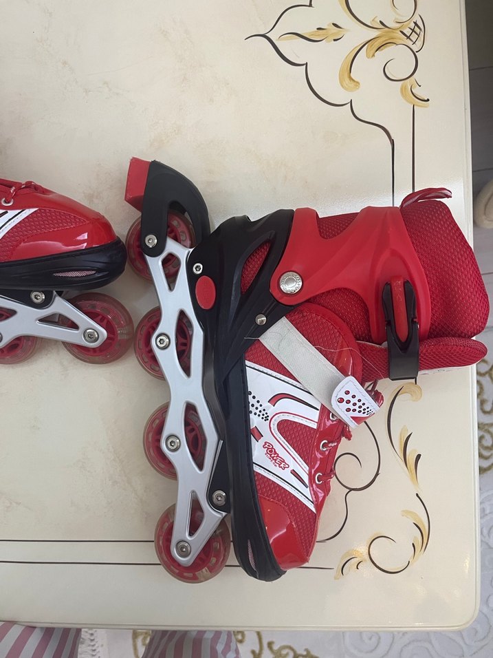 Kırmızı Ayarlanabilir Thriatlon Paten - Görsel 2