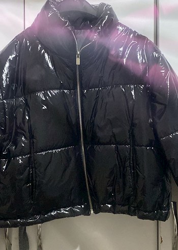 Siyah parlak mont - Görsel 3