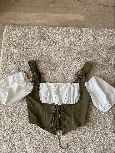 Urban Outfitters Fairycore yeşil bluz