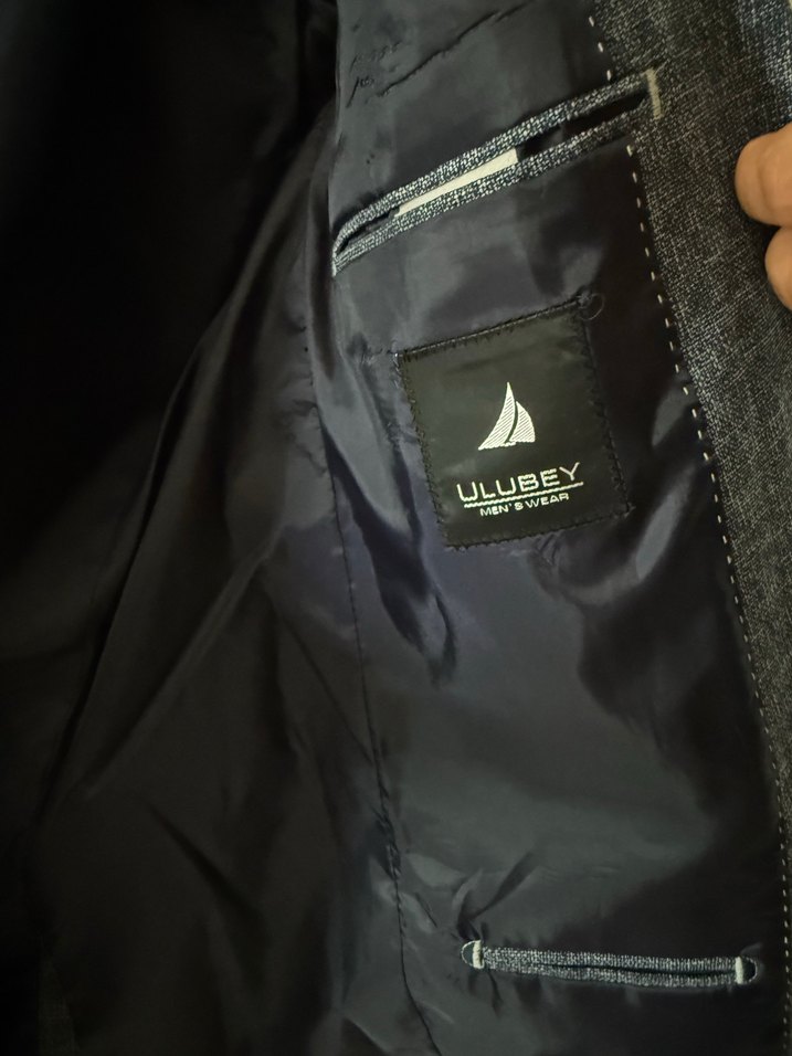 Gri Modern Klasik Erkek Takım Elbise - Görsel 4