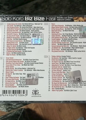 Muhabbet Canlı Fasl-ı Solo Koro 4CD Arşiv - Görsel 2