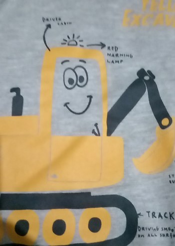 Gri Baskılı Erkek Çocuk Sweatshirt - Görsel 3