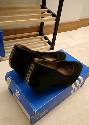 Süet Topuklu Ayakkabı - Görsel 2