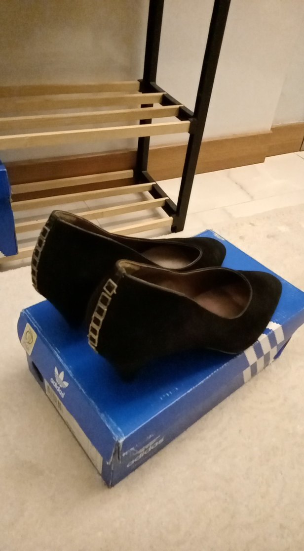 Süet Topuklu Ayakkabı - Görsel 2