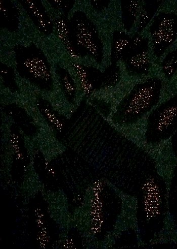 Siyah simli desenli kazak - Görsel 3