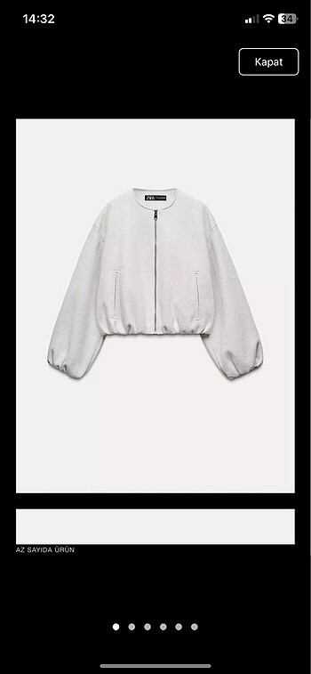 zara bomber ceket