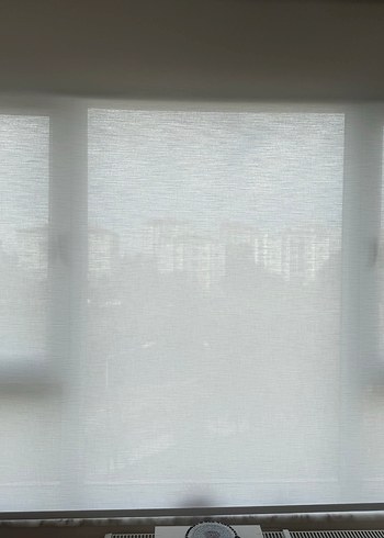 Beyaz Modern Stor Perde - Görsel 2