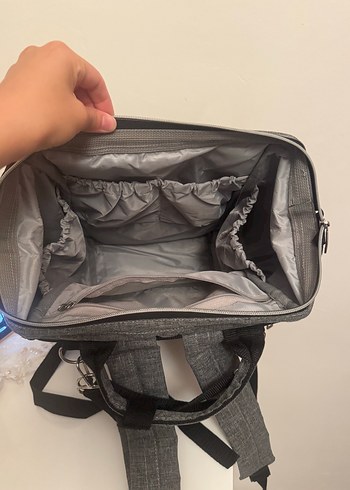 Gri Desenli Bebek Çantası - Görsel 4