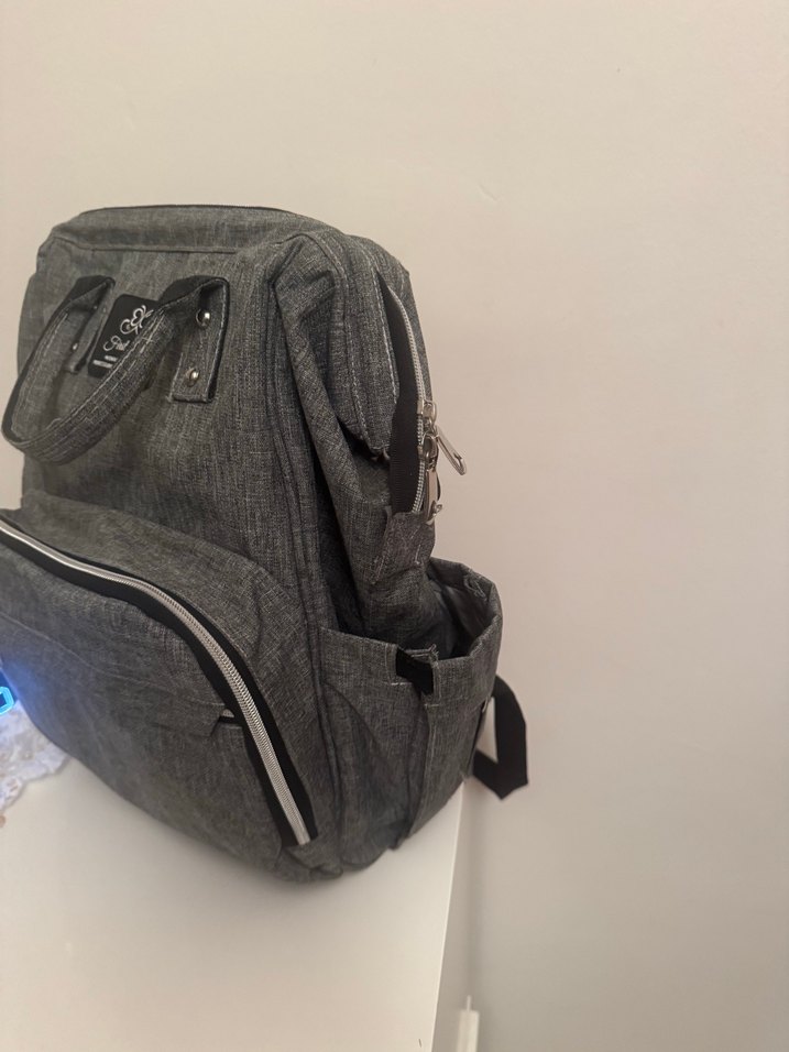 Gri Desenli Bebek Çantası - Görsel 2