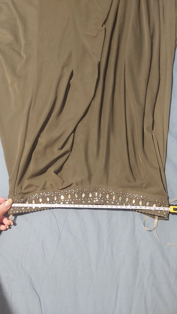 Uzun haki Bohem Elbise - Görsel 2