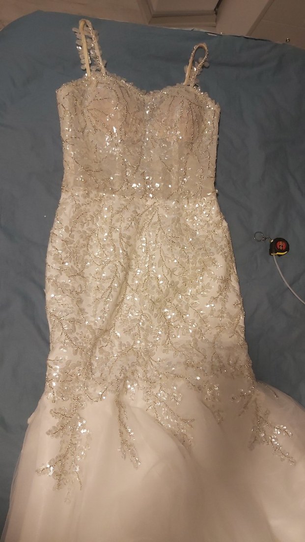 Modern Klasik Beyaz Balık gelinlik - Görsel 5