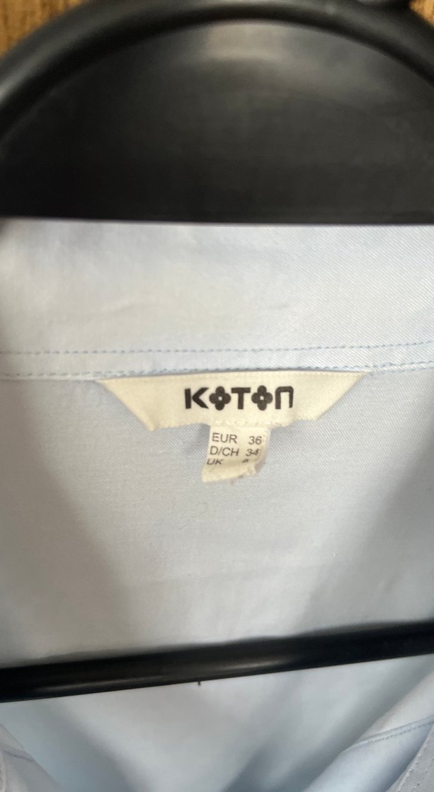 Kadın Beyaz Pamuklu Uzun Kollu Gömlek - Görsel 3