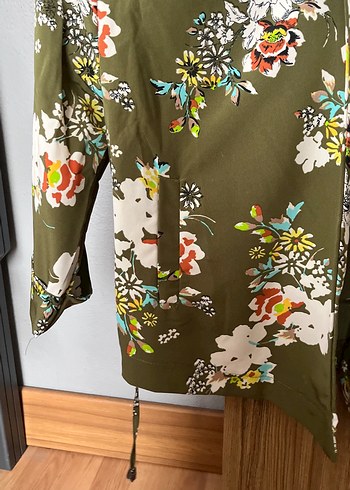 Çiçek Desenli Bohem Midi Kimono - Görsel 2