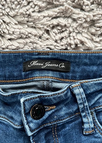 Navy Midi Kadın Kot Pantolon Fermuarlı - Görsel 2