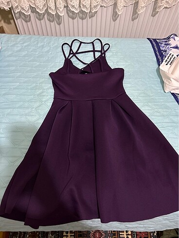 36 Beden bordo Renk Mini elbise