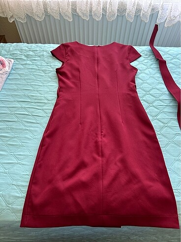 36 Beden bordo Renk Elbise