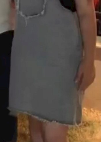 Kızlar için buz mavisi Denim Askılı Tulum - Görsel 2