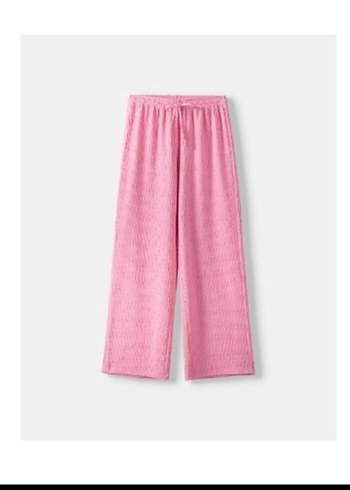 Bershka Bershka pembe keten pantolon