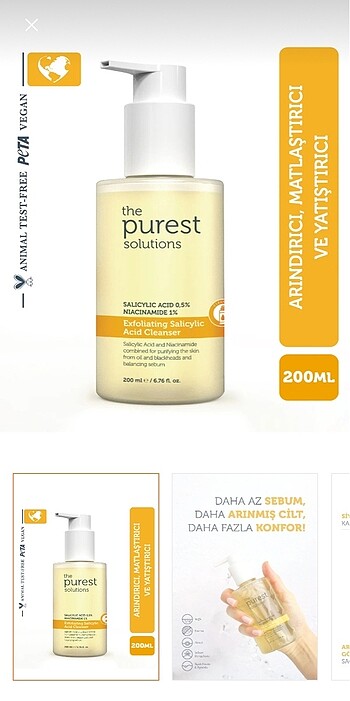 Beden Renk The Purest Solutions - Salisilik Asit Temizleyici