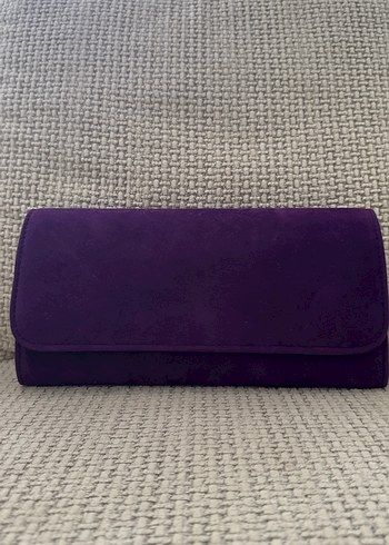 Mor Süet Kadın Portföy Çanta - Görsel 2