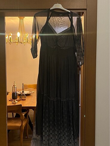 Şifon astarlı elbise