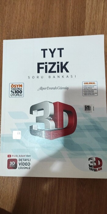 3D yayınları tyt fizik Soru Bankası 2023-2024